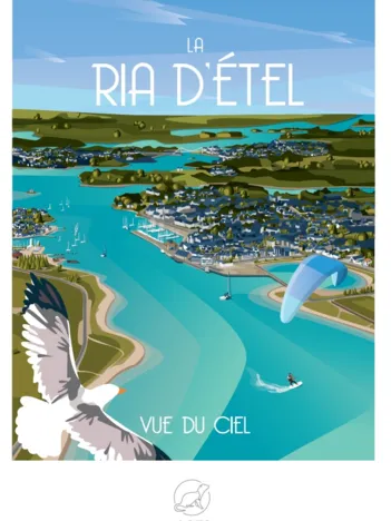 Produit La RIA D'ETEL vue du Ciel Image