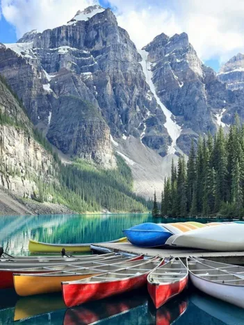 Produit Canoes on Moraine Lake Image