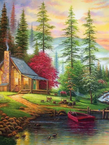 Produit Chalet dans la Forêt Image