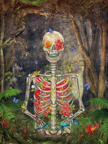 Produit Squelette en Fleurs Image