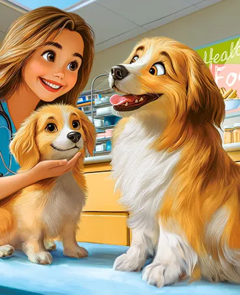 Produit Dogs at the Vet Image
