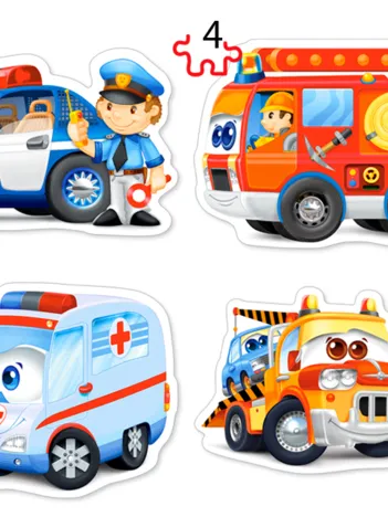 Produit 4 Puzzles - Services de Secours Image