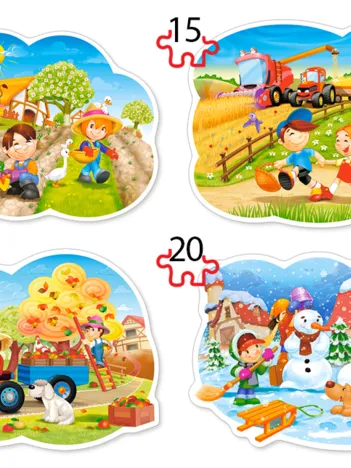 Produit 4 Puzzles - 4 Saisons Image