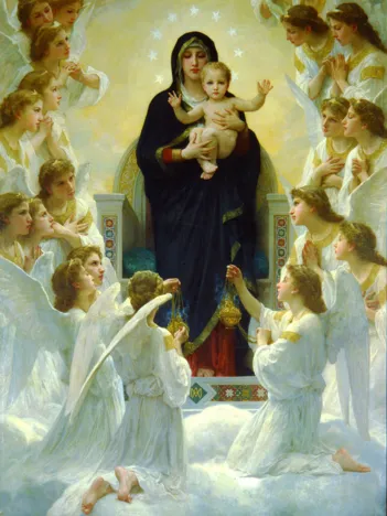 Produit William Bouguereau : La Vierge aux anges Image