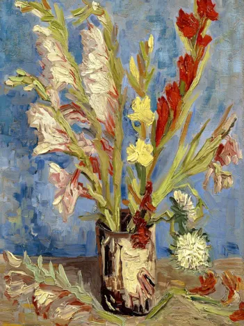 Produit Vincent Van Gogh : Vase aux Glaïeuls et Asters Chinois Image