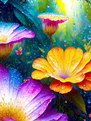 Produit Fleurs sous la Pluie Image