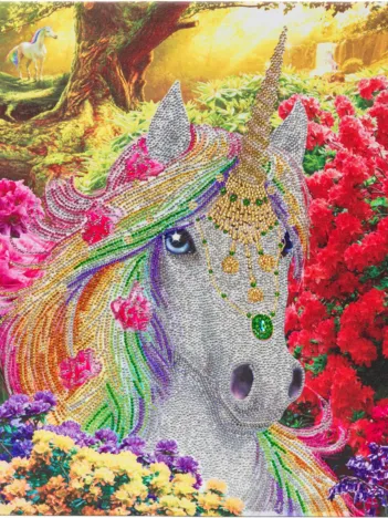 Produit Crystal Art - Kit Broderie Diamant - Licorne Image