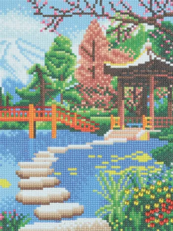 Produit Crystal Art - Kit Broderie Diamant - Jardin Japonais Image