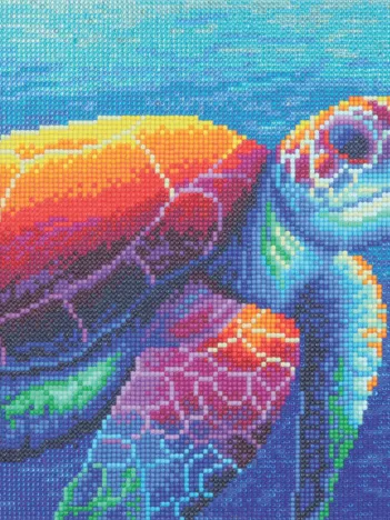 Produit Crystal Art - Kit Broderie Diamant - Tortue Image