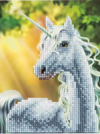 Produit Crystal Art - Kit Broderie Diamant - Licorne Image