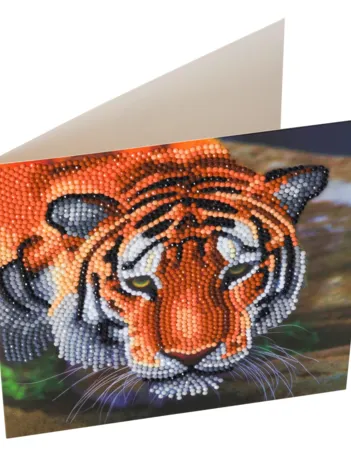 Produit Crystal Art - Kit Broderie Diamant - Tigre Image