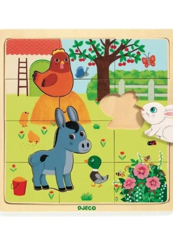 Produit Puzzle en Bois - Puzzlo Farm Image