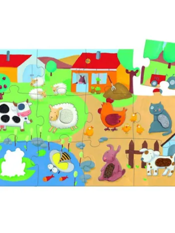 Produit Puzzle 20 pièces géant - Tactiloferme Image