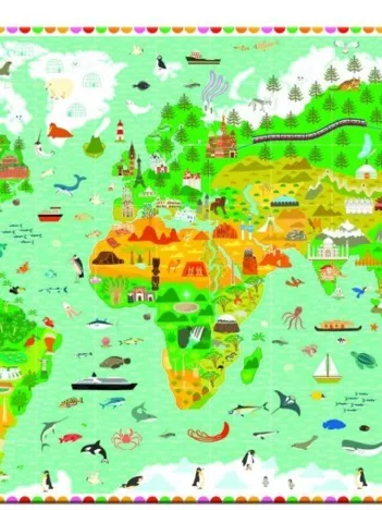 Produit Puzzle d'observation + Poster + Livret - Tour du monde Image