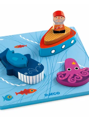 Produit Puzzle en Bois - 1,2,3 Moby Image