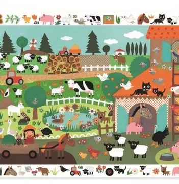 Produit Puzzle d'observation + Poster - Edouard Manceau : La ferme Image