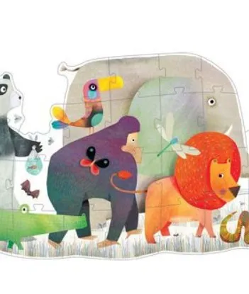 Produit Puzzle Géant de Sol - La Parade des Animaux Image