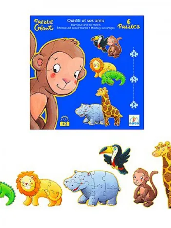 Produit 6 Puzzles - Ouistiti et ses Amis Image