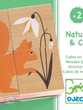 Produit Puzzle Cubes en Bois - Nature & Co Image