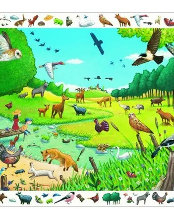 Produit Puzzle d'observation + Poster - Sébastien Chebret : Ballade en forêt Image