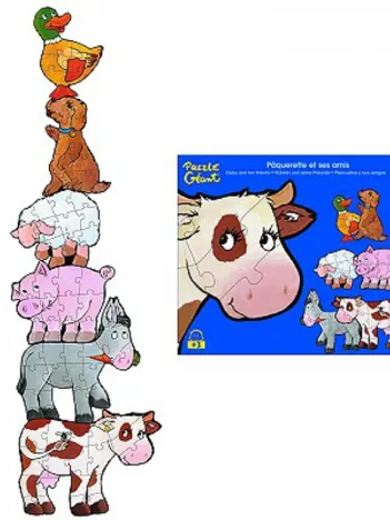 Produit 6 puzzles : Pâquerette et ses amis Image