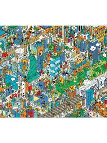 Produit Découverte de la Ville de New York Puzzle de 1000 Pièces - à Chercher et à Trouver Image