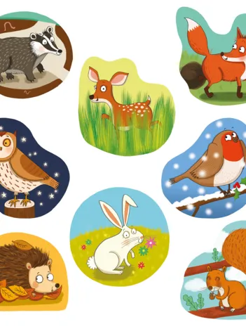 Produit 8 Puzzles - Amis de la Forêt Image