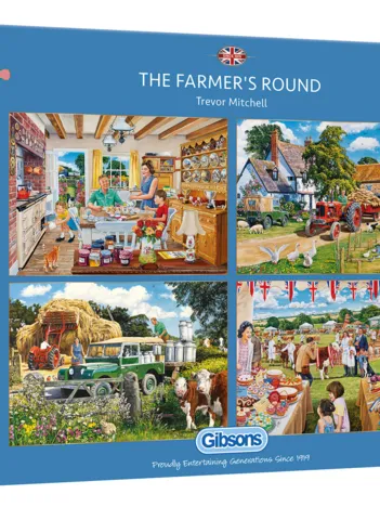 Produit 4 Puzzles - The Farmer's Round Image