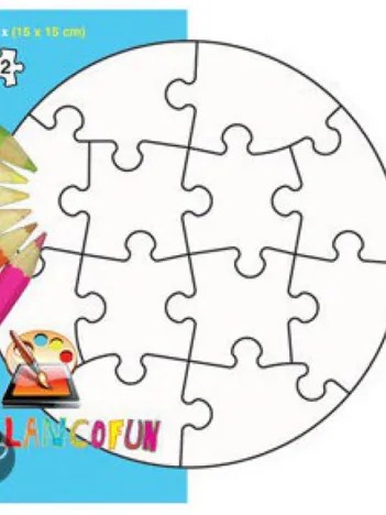 Produit 6 Puzzles ronds à décorer soi-même Image