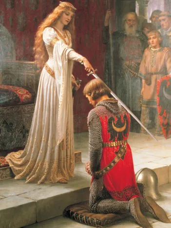 Produit Edmung Blair Leighton - L'Adoubement Image