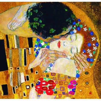 Produit Gustav Klimt : Le baiser (détail) Image