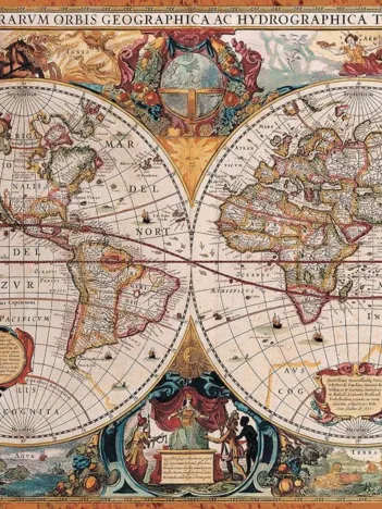 Produit Carte du Monde Antique Image