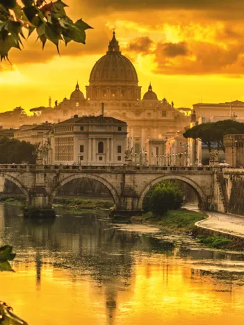 Produit Golden Light over Rome Image