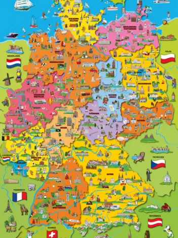 Produit Carte de l'Allemagne avec Images Image