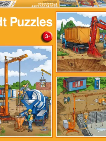 Produit 3 Puzzles - Sur le Chantier Image