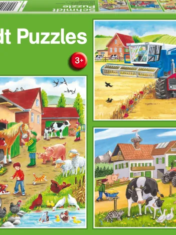 Produit 3 Puzzles - A La Ferme Image