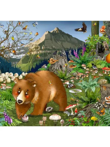 Produit Puzzle en Bois Découpé à la Main - En Montagne Image