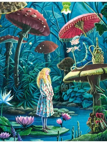 Produit Puzzle en Bois Découpé à la Main - Florence Magnin : Alice Au Pays Des Merveilles Image