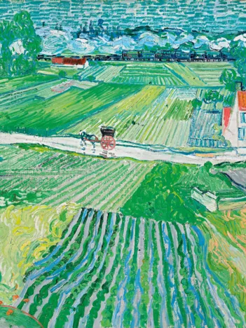 Produit Puzzle en Bois Découpé à la Main - Paysage D'Auvers Image