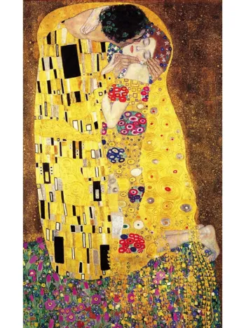 Produit Puzzle en Bois Découpé à la Main - Klimt : Le Baiser Image