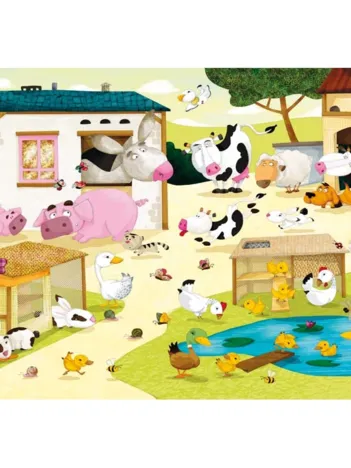 Produit Puzzle en Bois Découpé à la Main - La Ferme Image