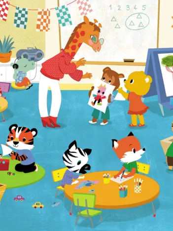 Produit Puzzle en Bois Découpé à la Main - Vive La Maternelle Image