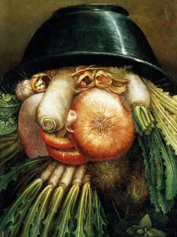 Produit Puzzle en Bois Découpé à la Main - Arcimboldo Giuseppe : L'Homme Potager Image