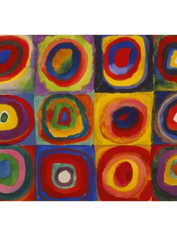 Produit Puzzle en Bois Découpé à la Main - Kandinsky Vassily : Color Study Image