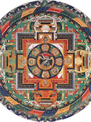 Produit Puzzle en Bois Découpé à la Main - Mandala De Vajrabhairava Image