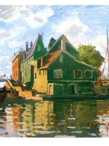 Produit Puzzle en Bois Découpé à la Main - Claude Monet - Canal À Zaandam Image