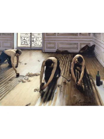 Produit Puzzle en Bois Découpé à la Main - Gustave Caillebotte : Les Raboteurs De Parquet Image