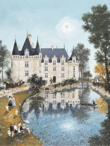 Produit Puzzle en Bois Découpé à la Main - Azay Le Rideau Image
