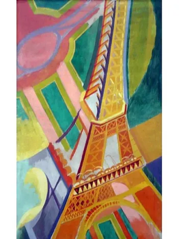 Produit Puzzle en Bois Découpé à la Main - Delaunay : Tour Eiffel Image