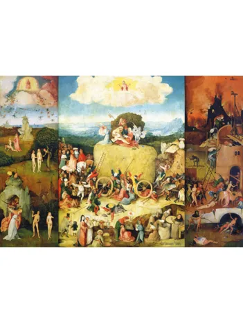 Produit Puzzle en Bois Découpé à la Main - Bosch : La Charrette De Foin Image